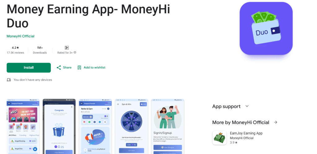 Moneyhi App