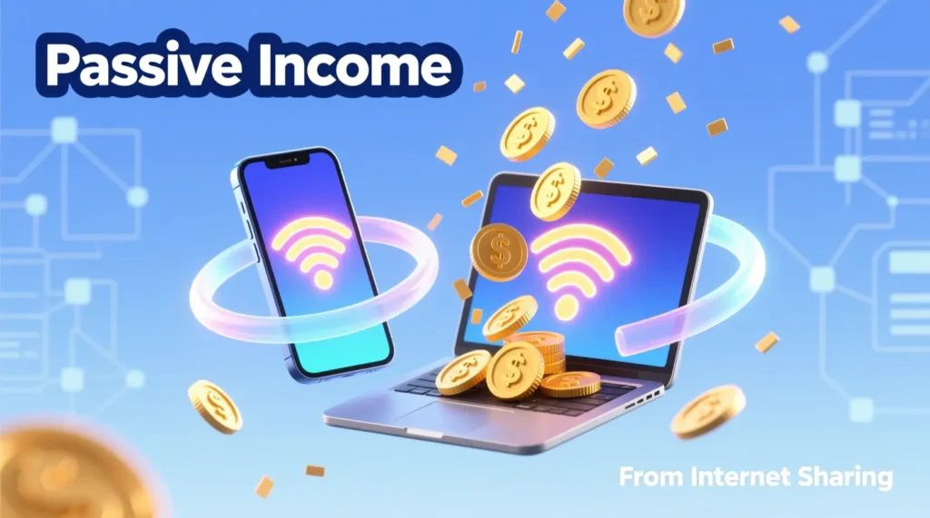 earn by sharing your unused internet bandwidth