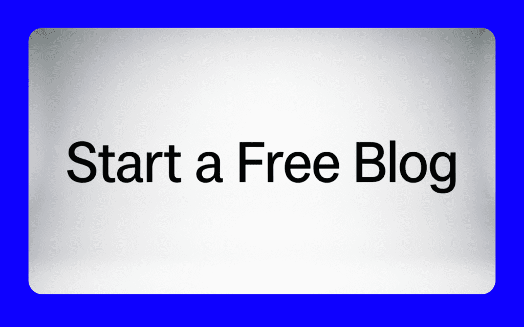 Start a Blog