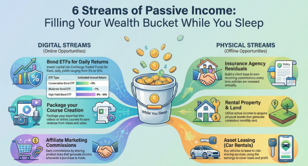 6 Passive Income Wealth Streams