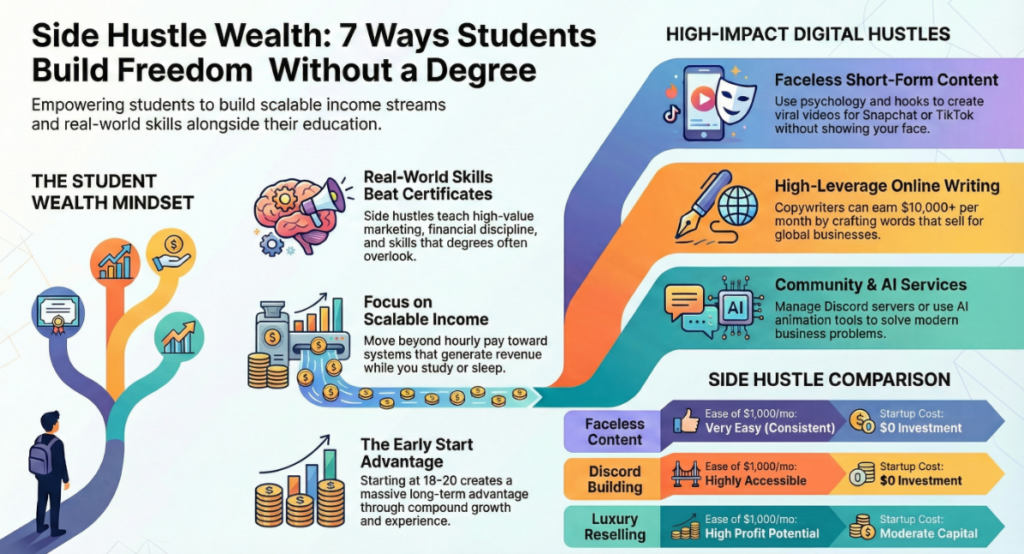 7 Side Hustles Students Roadmap