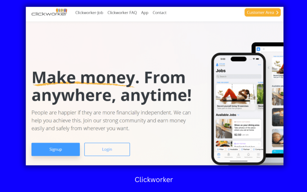 Clickworker - Trusted Online Money Making Sites Without Investment