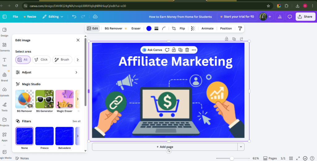 Graphic Designing with Canva